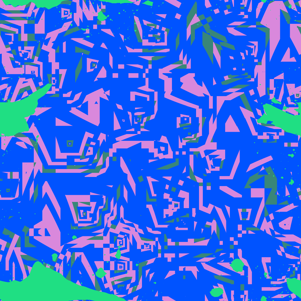 1985 (seed 3368868750) by @noisemakerbot, Algorithmical/Generative artwork