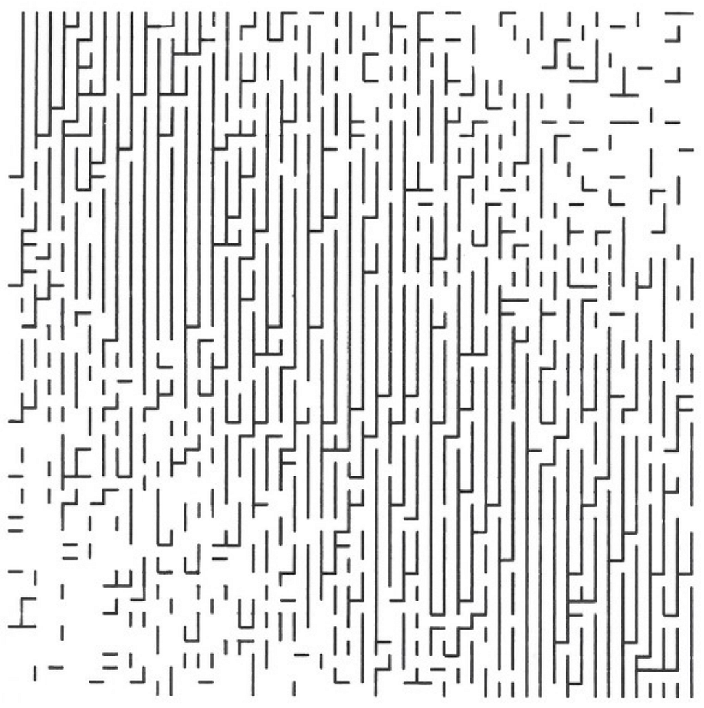 Walk-Through-Raster, 1966, Frieder Nake